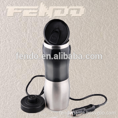 Top Selling Stainless Steel USB 12V Car Auto Heated Travel Mug Thermos Heating Cup/Electric tumbler